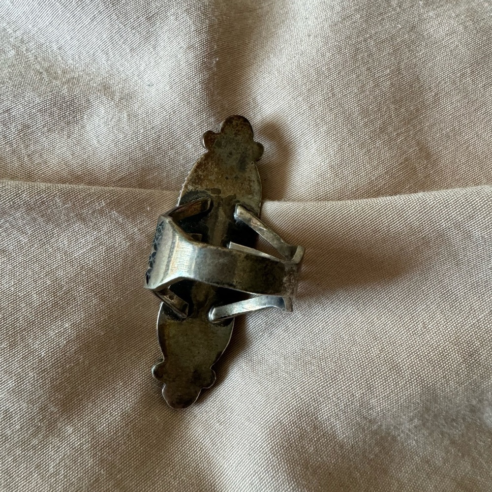 Turquoise ring double stone - Picture 4 of 4